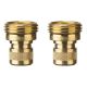 NELSON QUICK CONNECT MALE BRASS 2 PK