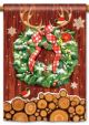 FLAG STANDARD COZY CABIN WREATH