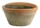 RUSTIC TERRA COTTA OVAL POT-SMALL-ANTIQUE RED