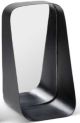 WALL DECOR BLACK METAL MIRRORED SHELF SMALL