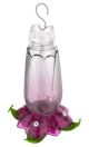 HUMMINGBIRD FEEDER 12OZ. PURPLE FLORAL