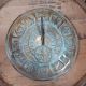 SUNDIAL ROME ZODIAC SUNDIAL PATINA