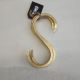 S HOOKS SET/2 HAMMERED