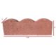 Red Straight Scallop Edger 15.5