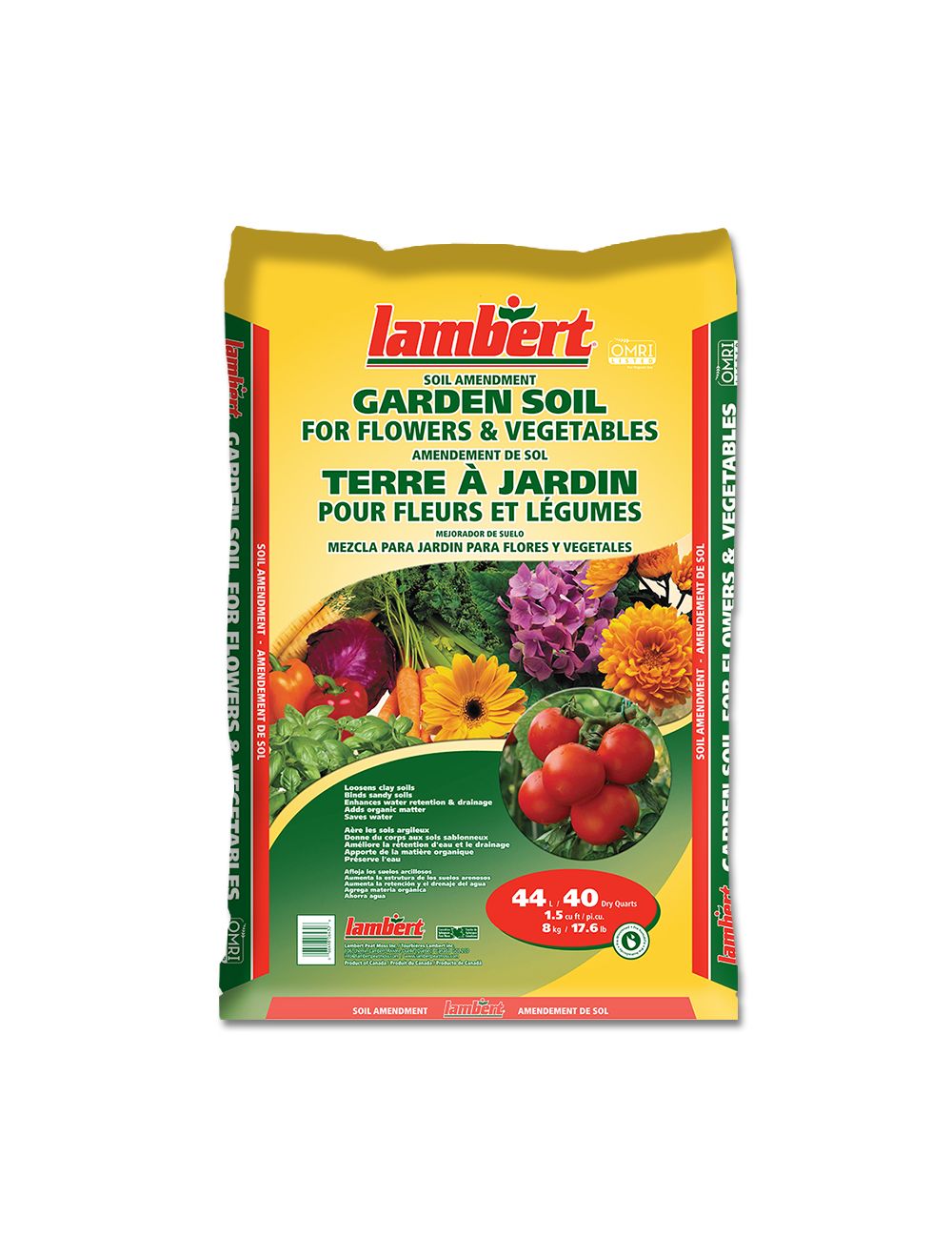 LAMBERT VEGGIE & FLOWER GARDEN SOIL 2 CU. FT.