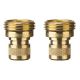 NELSON QUICK CONNECT MALE BRASS 2 PK