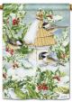 FLAG STANDARD CHICKADEE WELCOME SEASONAL ITEM