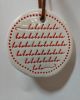 ORNAMENT CERAMIC HOLIDAY DISC