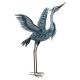 HERON REGAL ART BLUE HERON WINGS UP METALLIC