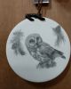 PORCELAIN OWL ORNAMENT