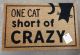 MUDPIE ONE CAT SHORT DOOR MAT
