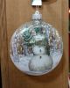 SNOWMAN ORNAMENT GLASS