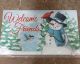 SNOWMAN & FRIENDS DOORMAT