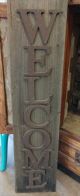 WALL DECOR BARNWOOD WELCOME SIGN