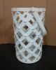 METAL LANTERN W/GLASS LARGE