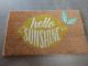 DOORMAT HELLO SUNSHINE LEMON