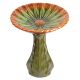 SUNFLOWER BIRDBATH GREEN/BROWN