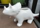 WHITE DINOSAUR PLANTER