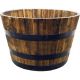 REAL WOOD WHISKEY HALF BARREL