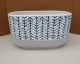 BLUE & WHITE OVAL PLANTER