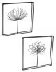 WALL DECOR WIREWORK FLOWER SHADOWBOX