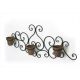 ALGREEN VICTORIAN SCROLL ART W/ 3 PLANTERS