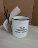 ENAMEL MUG SET SMORES WHITE
