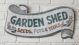 WALL DECOR GARDEN SHED SCROLL WALL SIGN