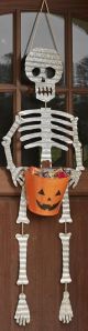 SEASONAL ITEM SKELETON CANDY BUCKET HANGER