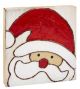 PAINTED WOOD BLOCK - SANTA