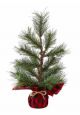 BUFFALO FAUX PINE TREE RED