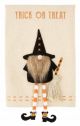 SEASONAL ITEM TOWEL TRICK OR TREAT DANGLE LEG GNOME WITCH