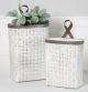 VIP WOVEN BASKET METAL SMALL