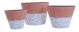 VIP PLANTER FLAT FLORAL SMALL