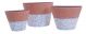 VIP PLANTER FLAT FLORAL MEDIUM