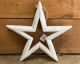 WALL DECOR WOOD STAR ROPE HANGER SMALL WHITE