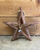 WALL DECOR WOOD STAR ROPE HANGER SMALL BROWN