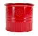 RED METAL POT SMALL