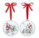 ORNAMENT SANTA & ANIMAL DISC