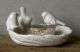 CERAMIC LEAF DISH WITH BIRDS