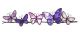 BUTTERFLIES ON A WIRE PURPLE WALL DECOR