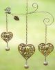 CHIME HEARTS W/ BUTTERFLY