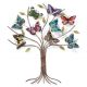 BUTTERFLY METAL TREE DECOR