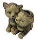 FAUX WOOD DOUBLE CAT PLANTER