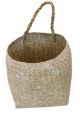 HAND WOVEN WALL BASKET W/HANDLES