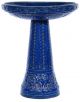 BIRDBATH SUMMER GARDEN HEAVEN BLUE