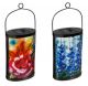 LANTERN SOLAR OVAL GLASS LANTERN