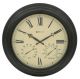 CLOCK EZ READ METAL INDOOR OUTDOOR 18