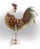 ROOSTER DECOR BROWN PATTERNED