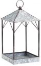 HOUSE LANTERN GALVANIZED LARGE